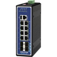 Bộ chuyển mạch 8 x Gigabit RJ45, 4 x GbE SFP & 1 USB port USB Volktek IEN-8648A-EIP