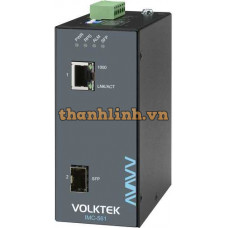 Bộ chuyển Media Converter 1 x Gigabit RJ45 to 1 x FX/GbE SFP Industrial Converter Volktek IMC-561