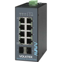 Bộ chuyển mạch 8 x10/100/1000 RJ45 Volktek Woodpecker 9015-8GT2GS-I