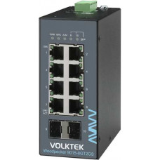 Bộ chuyển mạch 8 x10/100/1000 RJ45 Volktek Woodpecker 9015-8GT2GS-I