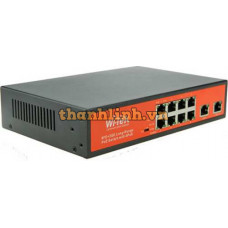 Bộ chia mạng Wi-Tek WI-PS210G 10/100Mbps Switch PoE 250m ( 150W, 8 PoE + 2 GE )