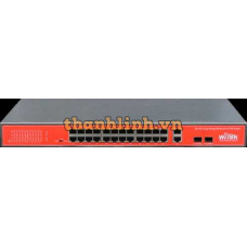 Bộ chia mạng Wi-Tek WI-PS526G 10/100Mbps Switch PoE ( 150W, 24 PoE + 2 GE )