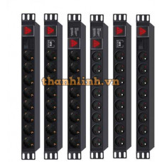 Thanh phân phối nguồn Winet Rack Rack Power Distribution Unit (6) C19 Outlets, 30A, 220V, CB, IP44 Plug WNP306-CB30-IP