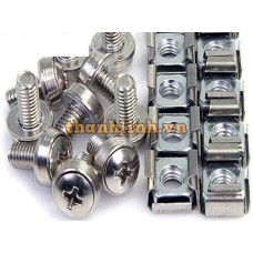 Ốc vít bắt rack Winet Rack Screw and Nut, 100 Pcs/set WNSC