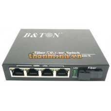 Media converter 4x1000M 1550/ WDM BiDi SM 20Km SC B&TON BT-914GS-20B