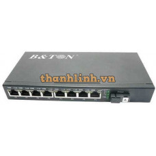 Media converter 8x1000M 1550/ WDM BiDi SM 20Km SC B&TON BT-918GS-20B