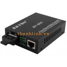 Bộ chuyển quang 1x100M SM 20Km SC B&TON BT-950SM-25