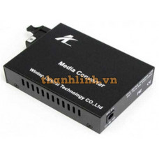 Bộ chuyển quang 1x100M 1*9 BiDi SM 100Km 1550/1490nm Wintop YT-8110SB-11-100B