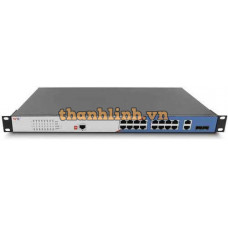 Thiết bị chuyển mạch PoE Công Nghiệp 16×1000Base-T POE port+uplink 2×1000Base-X SFP slot+2 ×1000Base-T RJ45 port,single power, AC220V Wintop YT-CM6320-2GF18GT-16POE