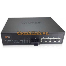 Bộ chia mạng Gigabit POE 4 x Gigabit and 2 x Gigabit , SM , 20Km , SC , 65W Wintop YT-DS106-2GF4GT-AF