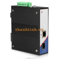 Switch công nghiệp DIN-Rail to Fiber Converter 1- 1000Base +1- 1000Base-X ( SFP ) Wintop YT-RS202-1GF1GT