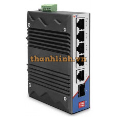 Thiết bị chuyển mạch PoE Công Nghiệp 4×1000Base-T POE port+uplink 1×1000Base-X SFP slot+1×1000Base-T RJ45 port dual power ,DC48-57V Wintop YT-RS236-1GF5GT-4POE