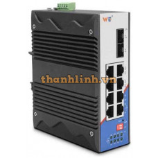 Thiết bị chuyển mạch PoE Công Nghiệp 8×1000Base-T POE port+2×1000Base-X SFP slot dual power ,DC48-57V Wintop YT-RS6310-2GF8GT-8POE