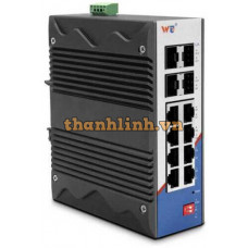 Thiết bị chuyển mạch Công Nghiệp 4×1000Base -X SFP port+8×1000Base-T RJ45 port ,dual power ,DC9-48V Wintop YT-RS6312-4GF8GT