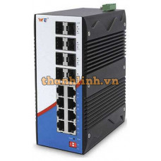 Thiết bị chuyển mạch Công Nghiệp 8×1000Base -X SFP port+8×1000Base-T RJ45 port ,dual power ,DC9-48V Wintop YT-RS6316-8GF8GT