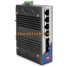Thiết bị chuyển mạch Công Nghiệp 2×1000Base -X SFP port+4×1000Base-T RJ45 port ,dual power ,DC9-48V Wintop YT-RS636-2GF4GT