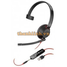 Tai nghe điện thoại Plantronics Blackwire 5210,C5210,USB-A,(BULK),WW 207577-03