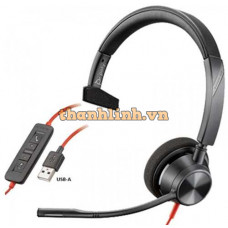 Tai nghe điện thoại Plantronics Blackwire 3310, BW3310 USB-C 213929-01