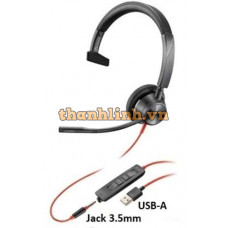 Tai nghe điện thoại Plantronics Blackwire 3315, BW3315 USB-C 213937-01