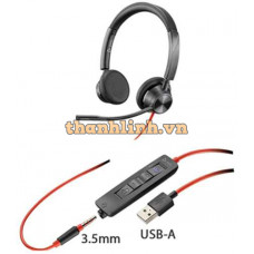 Tai nghe điện thoại Plantronics Blackwire 3325, BW3325-M USB-A 214016-01