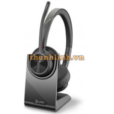 Tai nghe điện thoại Plantronics Voyager 4320 UC,V4320-M C USB-A,CHARGE STAND,WW 218476-02