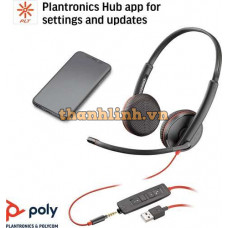 Tai nghe có Mic chống ồn Plantronics Blackwire C3225 USB-C