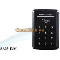 Đầu đọc bằng thẻ và mật khẩu MF: 13.56MHZ Mifare card ZKTeco SA33-M